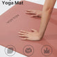 YOTTOY Yoga Mat,Non-Slip Hot Yoga Mat with Anti-Tear Design and Friendly Natural Rubber Mat with Strap and Bag