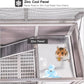 Guinea Pig Cage Indoor with Wheels Rabbit Hutch with Removable Proof Tray and Cool Zinc Plate Chew-Resistant Metal Frame Hamster Cage with Elevated Legs 36.6" L（Grey）