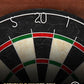Sisal Dart Board Cabinet Sets, Decorative Dart Boards for Adults [6*Steel Darts] - Wooden Dartboard Cabinet with Integrated Scoreboard for Family Game Rooms