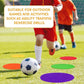 TPE Floor Spot Markers Dots for Gym Flat Non Slip Spot Marker Dance Dot for Classroom Gym Sports Soccer Basketball Agility Training Field Marking Equipment