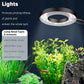 Pawfly 6 W LED Aquarium Light for 1 to 5 Gallon Fish Tanks Clip On Fish Tank Light USB Moving Aquarium Lamp with Full Spectrum Dimmable White Blue Red Green Lights with Timer (Adapter Not Included)