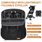 Mactso Stroller Travel Bag Compatible with GB Pockit Air Plus All Terrain and GB Pockit + All City, Lightweight Stroller Travel Backpack for Airplane (Black, L)