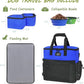 WOLT Dog Travel Bag Dog Bag for Traveling and Supplies with 2 Collapsible Bowls, 2 Food Containers, 1 Place Mat, Blue