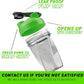 HELIMIX 1.5 Vortex Blender Shaker Bottle Holds Upto 20oz | No Blending Ball or Whisk | USA Made | Portable Pre Workout Whey Protein Drink Shaker Cup | Mixes Cocktails Smoothies Shakes | Top Rack Safe