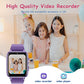 Goodatech 1.69'' Kids Smart Watch for Kids Boys Girls, HD Camera,26 Puzzle Games,Video Music Player,Pedometer,Flashlight,Alarm Clock, Christmas Birthday Gifts for 4-12 Years Children (Purple)