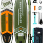BM Paddle Board Inflatable Stand Up Paddle Board, SUP Paddleboard for Adult, Premium Accessories | Non-Slip EVA Deck & Foam Handles, Camera Mount, Double Action Pump, 85L Travel Backpack