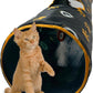 NFL Green Bay Packers Cat Tunnel Tube Toy with Plush Football Catnip and Feathers Collapsible Tunnel for Cats to Play, Peek and Hide, Sporty & Fun Cat Tunnel Toy with Team Logo All-Over Design!