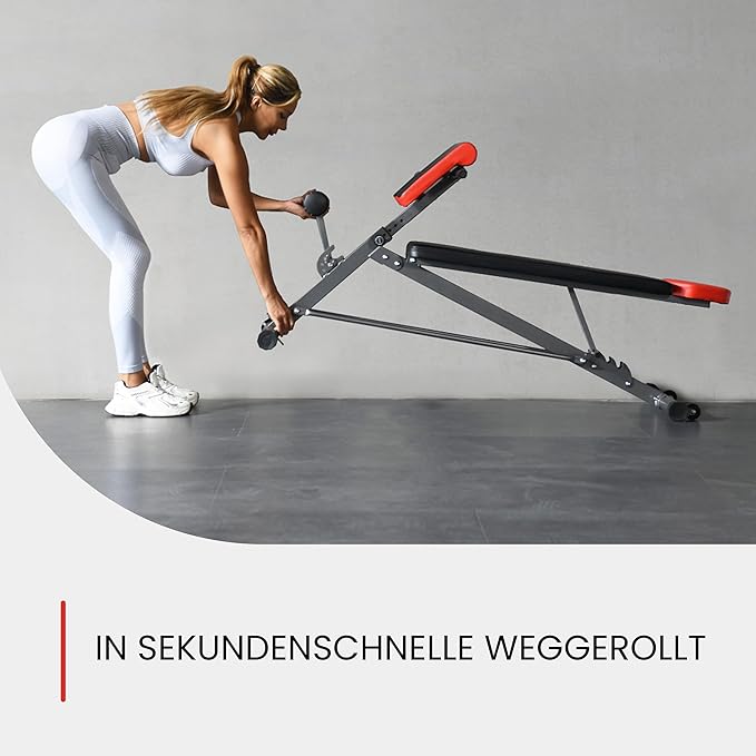 Finer Form Multi-Functional Weight Bench for Full All-in-One Body Workout – Versatile Adjustable Workout Bench for Home Gym. Fitness equipment perfect for Back HyperExtension, Bench Press, Roman Chair Exercise, Sit up. Adjusts to Decline or Flat Bench.