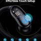 GNMN Active Noise Cancelling Ear Buds Wireless Earbuds 96hrs Playback Bluetooth Headphones IPX7 Waterproof Stereo Bass Over-Ear Earphones with Earhooks Microphone LED Battery Display for Sports/Gym