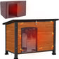 Aivituvin Outdoor Dog House with Insulated Liner Waterproof Dog Kennel for Winter Cat House for Small & Medium & Large Dogs,Cats,Unique All-Around Iron Frame