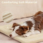 MADE 4 PETS Dog Crate Pad Bed for Small Dogs, Washable & Reversible, Anti-Slip Kennel Mat for Cozy Sleeping, Soft Fluffy Dog Bed for Indoor & Outdoor Use, 24"x18", Beige