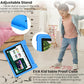 Kids Tablet 10.1 inch Android 14 Octa-Core 64GB 6000mAh Kids Space Parental Control 1280 * 800 HD Touchscreen Shockproof Case Dual Camera Gift for Toddler Children (Blue)