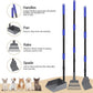 Heeyoo Dog Pooper Scooper, Dog Poop Tray and Rake Set, Pet Waste Removal Scoop with Long Adjustable Sectional Stainless Handles