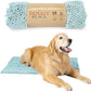 My Doggy Place Microfiber Dog Mat for Muddy Paws, 36" x 26" Light Blue - Absorbent and Quick-Drying Dog Paw Cleaning Mat, Washer and Dryer Safe - Non-Slip Rubber Backed Dog Floor Mat, Large