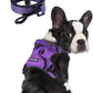 BUMBIN Dog Harness for Large Dogs, No Pull Adjustable No Choke Pet Vest with Dog Leash Fit Smart Reflective Pet Walking Harness for Training Easy Control Soft Handle Purple S