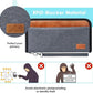 Real Leather Wallet RFID Family Passport Holder Waterproof Travel Essentials (Grey)