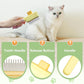 Flea Comb for Cats & Dogs Brush for Shedding Self Cleaning Pet Comb Lice Comb with Long & Short Stainless Steel Teeth Pet Hair Removal Tool 2025