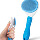 AIXINPET Cat & Dog Self Cleaning Slicker Brush - Easy to Remove Loose Fur, Harmless Deshedding Grooming Tool, Massaging Function - Suitable for Shedding & Furry Pets, like Rabbits and Ferrets