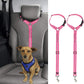 BWOGUE 2 Packs Dog Cat Safety Seat Belt Strap Car Headrest Restraint Adjustable Nylon Fabric Dog Restraints Vehicle Seatbelts Harness