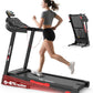 3.5HP Folding Treadmills for Home with Incline Optional, 300 lbs Capacity, 8.0MPH Speed, 17'' Wide Belt, App, Bluetooth Connection, 64 Programs, USB Charging Port, BMI Detector for Home Use
