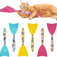 BINGPET 6 Pcs Catnip Toys for Cats,Interactive Cat Toy for Bored Indoor Kitten Adult Cats,Cat Fish Toy Filled with Natural Catnip,Cute Crinkle Cat Toy Kitten Toys Cat Chew Kicker Toy for All Breeds