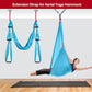DASKING 23KN (5070 lbs) Heavy Duty Climbing Straps - 2 Pack Adjustable Daisy Chain Webbing for Aerial Yoga, Hammock, Fitness & Rigging - CE/EN566 Certified, Red/Grey