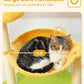 28" Flower Cat Tree Cute with Flower Top Perch, Large Hammock for Indoor Small Cats, Small Cat Tower with Cute Scratching Post and Fur Toy Ball for Kittens, Yellow