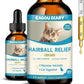 Hairball Treatment for Cats,Cat Hairball Remedy,Hair Ball Relief,Feline Digestive Support Supplement with Enzymes,Fiber & Psyllium Husk–Natural Constipation Relief (Cat Grass Flavor/2floz)