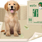 MIZOK Puppy Pads Small 22x22 Pee Pads for Dogs Bamboo Odor Eliminating & 6-Layer Absorbent Leak-Proof Dog Pee Pads Potty Training with Adhesive Tabs, Disposable (50 Counts)