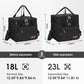 Maelstrom Lunch Box, 23L Insulated Lunch Bag, Expandable Double Deck Cooler Bag, Lightweight Leakproof Tote Bag With Side Tissue Pocket, Suit For Men and Women, Black
