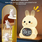 MASHI Bunny Alarm Clock, Toddler Sleep Training Clock with Sun & Moon, Sleep Sound Machine, Night Lights, Alarm Clock for Kids, Gift Ideas for Kids Child