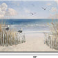 XXMWallArt FC3781 Sandy Beach Wall Art Canvas Print Wall Art Seascape Blue Print Home Decor Abstract Coastal Picture Modern Ocean Artwork for Living Room Bedroom Bathroom Office Decor