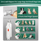2-in-1 Cat Nail Clippers & Dog Nail Clippers Trimmers for Large Medium Small Dogs Cats Claw Trimmer Quick Sensor and Safety Guard USB Rechargeable with 2 LED Lights Dogs Nail Trimmer