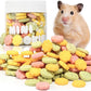 Abizoo 3 Vegetable Chews Treats: Grain Free Natural Snacks with Beet, Carrot, Spinach for Hamsters, Rabbits, Guinea Pigs & Gerbils Crunchy for Digestive Support & Dental Health 1.76oz/50g