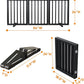 Black 18-55" Foldable Pet Gate for Stairs & Doorways, Puppy Gate Fence