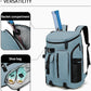 Gym Duffle Tennis Bag Backpack 4-Way Waterproof with Shoes Compartment for travel Sport Hiking laptop (Grayish blue)