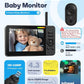 Wireless Baby Car Camera, HD 1080P Car Baby Monitor with Night Vision, Easy Install Backseat Camera for Kids, 360 Degree Rotatable Rear Facing Car Seat Mirror for Home, Baby, Pet