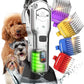 oneisall Dog Clippers for Grooming Thick Hair Professional,Cordless/Low Noise Pet Grooming Kit with Detachable Metal Combs, Rechargeable Heavy-Duty Pet Clippers for Thick/Curly/Fine/Wavy Hair (Sliver)