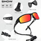 Polarized Sunglasses Men, Sports Sun Glasses Womens UV400 Protection for Fishing Running Driving