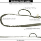 Tactical AirTag Dog Collar Leash Set - Heavy Duty, Adjustable GPS Collar Compatible with Apple AirTag, with Holder & Control Handle for Medium/Large Dogs [Green, XL]