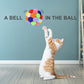 TUSATIY Cat Toy Balls with Bell 3PCS, Colorful Soft Fuzzy Balls Built-in Bell for Cats, Interactive Playing Chewing Toys for Indoor Cats and Kittens