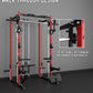 Eonfit E3 Smith Machine with 360°Rotating Arm for Home Gym Equipment, Multi-Function Power Cage Squat Rack with Cable Crossover LAT Pulldown Pulley System All in One