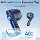 Wireless Earbuds, 2025 Bluetooth 5.4 Bass Stereo Headphones with 4 ENC Mic, 50H Playback Ear Buds with Charging Case LED Display,Sport Earphones IPX7 Waterproof for Phone, Android, Pad, Blue