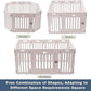 Dog Playpen with Door, DIY Shape Combination Puppy Pen,25.5" H 10-Panel Dog Fence,Non-Slip & Secure Pet Gate, Easy to Assemble(Standard Room)