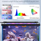 Pawfly 6 W Aquarium LED Light for 6" to 10" Fish Tanks Extendable Fish Tank Light with Full Spectrum Brilliant White Blue Red Lights with Daytime & Night Modes and Adjustable Brightness