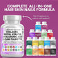 Clean Nutraceuticals Collagen Pills 1000mg Biotin 10000mcg Keratin Saw Palmetto Hyaluronic Acid - Hair Skin & Nails Vitamins & DHT Blocker with Vitamin E Folic Acid Pumpkin Seed MSM - 90 Count