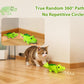 Interactive Cat Toys for Indoor Cats - Automatic Moving Cat Chase Toy for Bored Indoor Adult Cats - 360° Random Movement, Tail Wagging & Catnip Stimulation - Electric Croc(Short Plush)