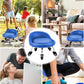 Lanstics Low Roller Seat Stool with Universal Swivel Wheels Leather Rolling Stool Seats with Cushion Backrest 360 Rolling Stools for Home Office Fitness (Blue)