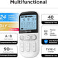 4 in 1 - D.I.Y & Tens Unit & EMS & Massage Muscle Stimulator, Dual Channel TENS Units Therapy Machine for Pain Relief, FDA Cleared Rechargeable Electronic Pulse Massager, with 12pcs Electrode Pads.