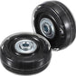 OwnMy 50mm x 17mm Clear Luggage Wheels Replacements Set of 2 - Mute Suitcase Swivel Wheels Kit With Screws, Axles, Bearings - Rotatable Rubber Silent Wheels